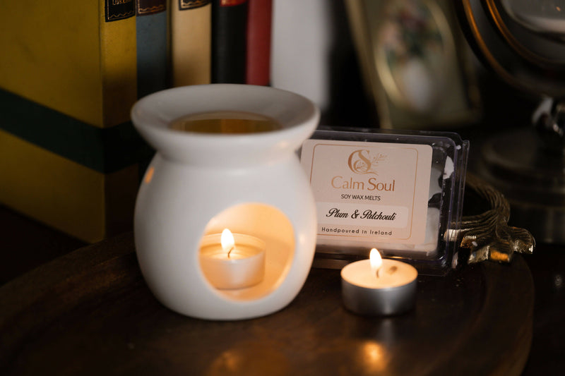 Calm Soul luxury damson plum & patchouli soy wax melt