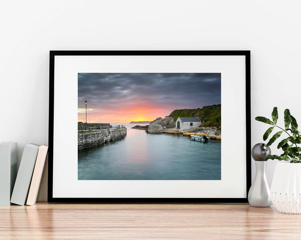 Ballintoy Harbour A4 Mounted Print