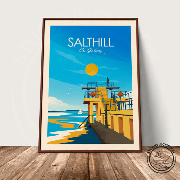 Salthill Galway Traditional Style Print