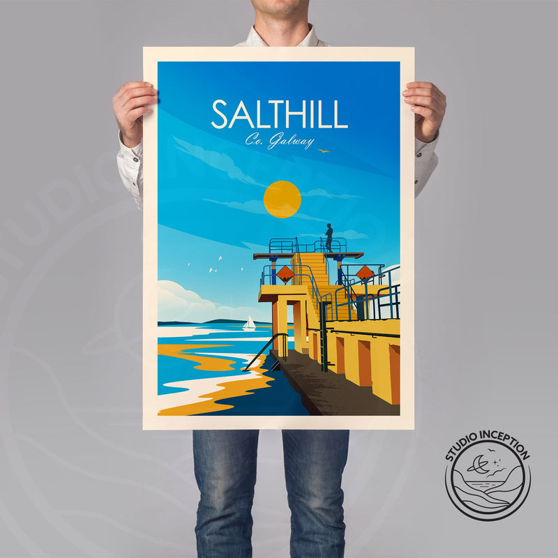 Salthill Galway Traditional Style Print