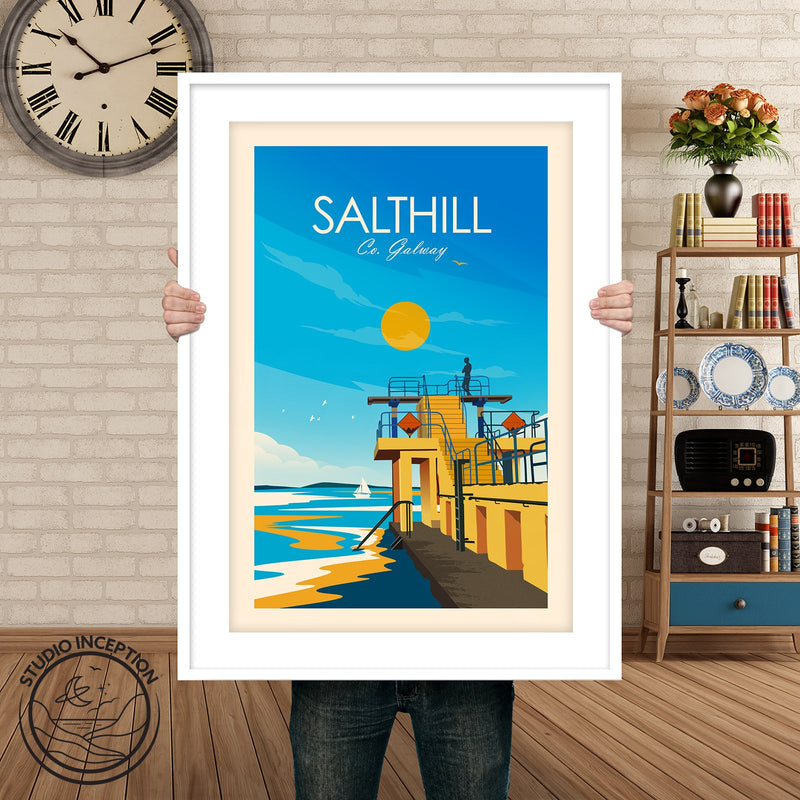 Salthill Galway Traditional Style Print