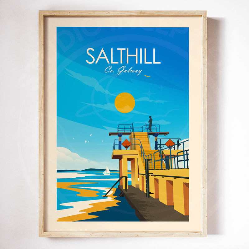 Salthill Galway Traditional Style Print