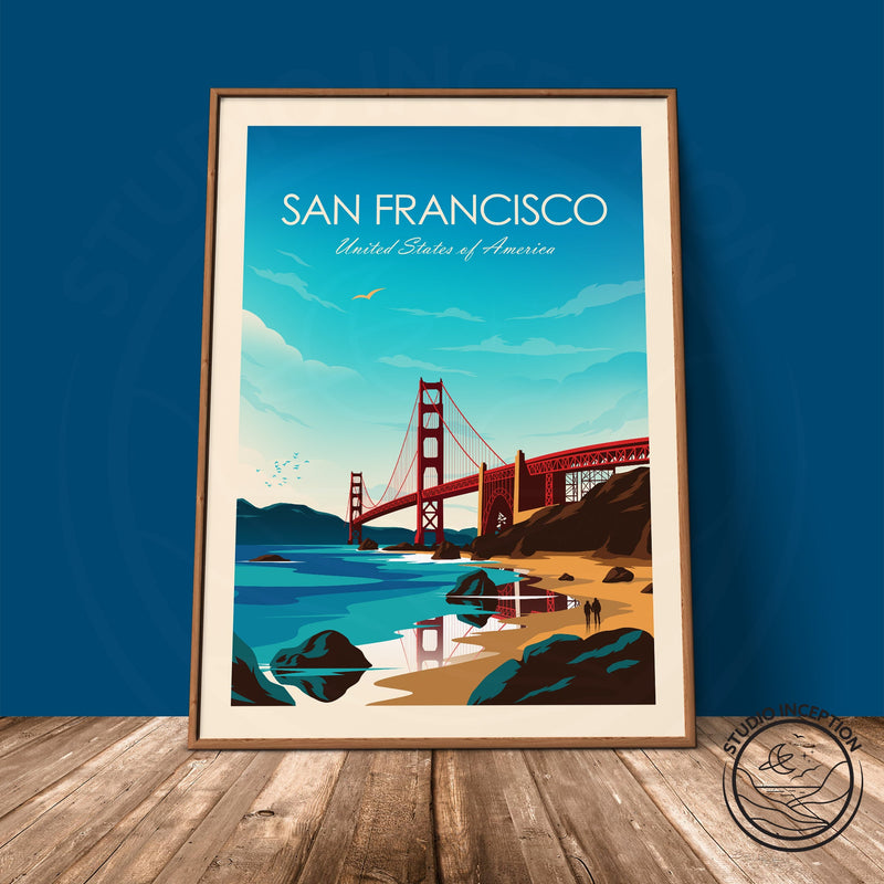 San Francisco Bay Traditional Style Print