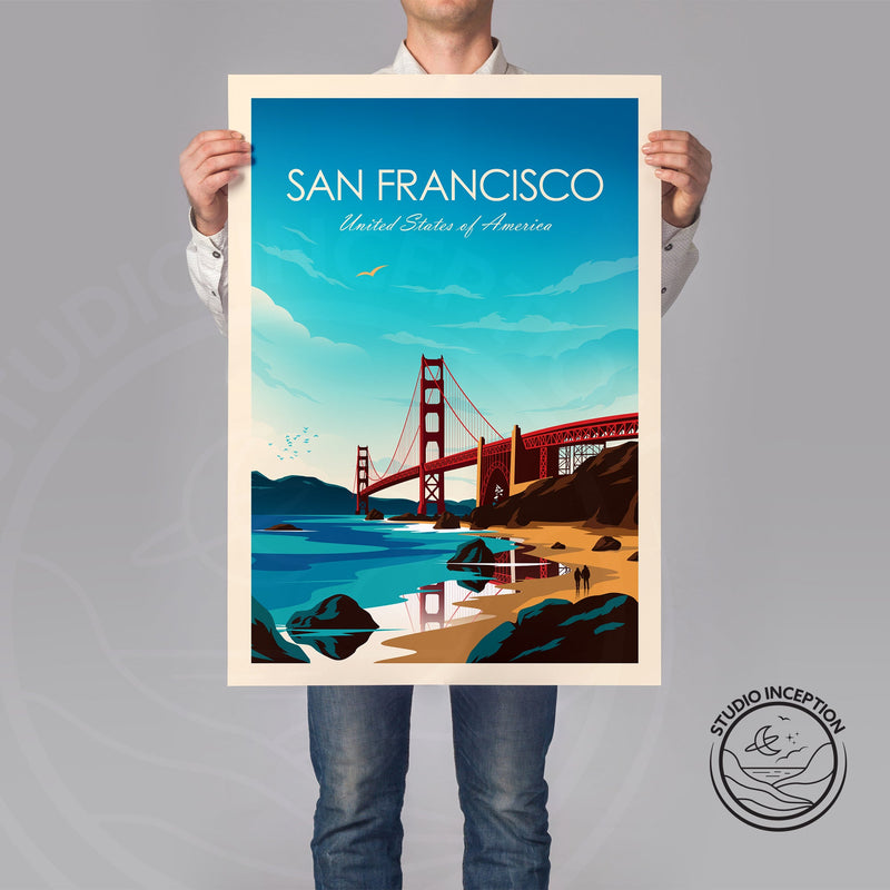 San Francisco Bay Traditional Style Print