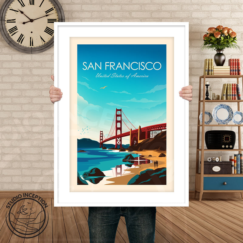 San Francisco Bay Traditional Style Print