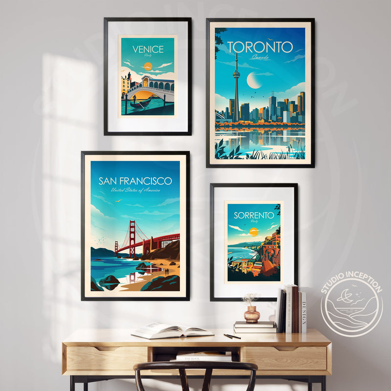 San Francisco Bay Traditional Style Print