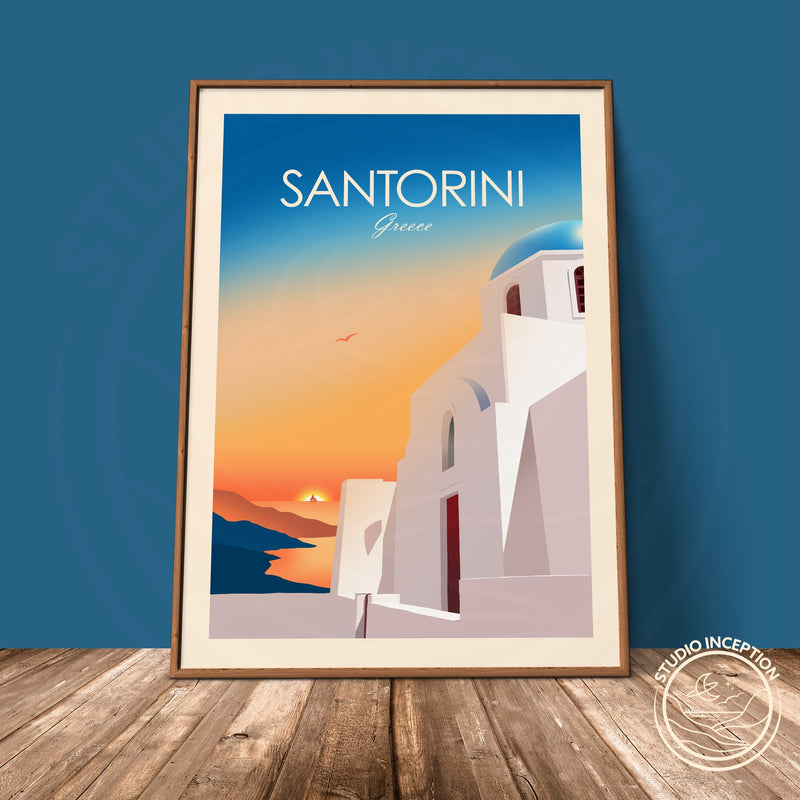 Santorini Traditional Style Print