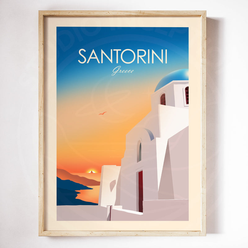 Santorini Traditional Style Print