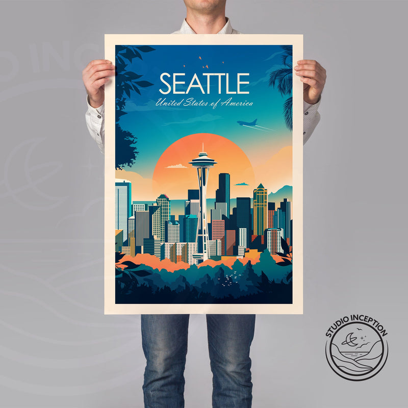 Seattle Traditional Style Print