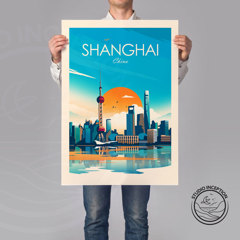 Shanghai China Traditional Style Print