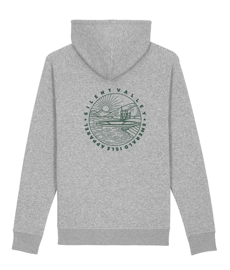 Grey Silent Valley Pullover Side Pocket Hoodie