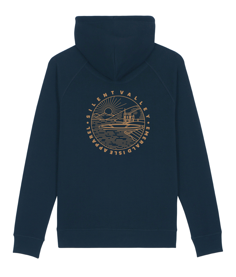 Navy Silent Valley Pullover Side Pocket Hoodie
