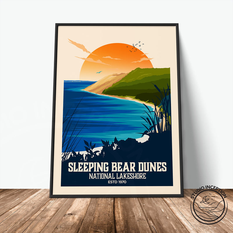 Sleeping Bear Dunes Traditional Style Print