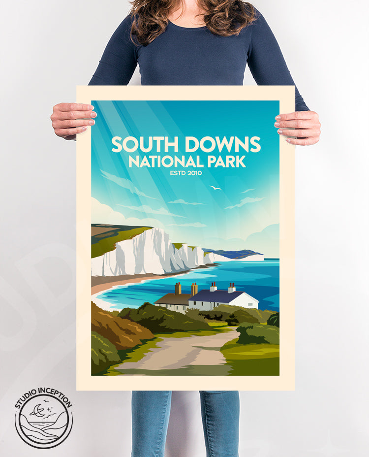 South Downs National Park Traditional Style Print