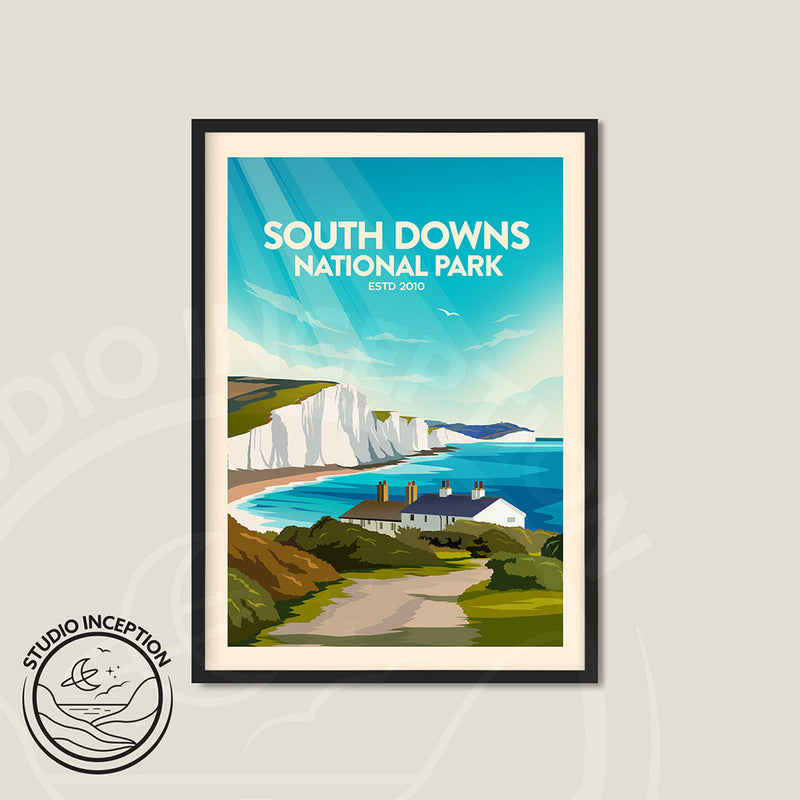 South Downs National Park Traditional Style Print