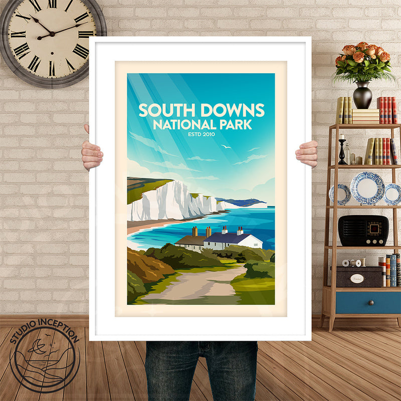 South Downs National Park Traditional Style Print