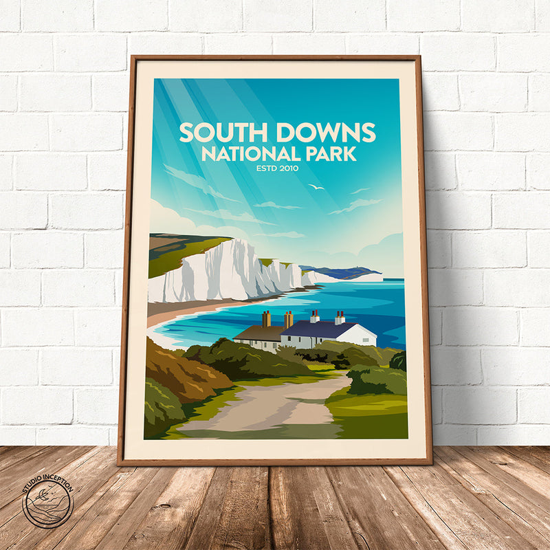 South Downs National Park Traditional Style Print