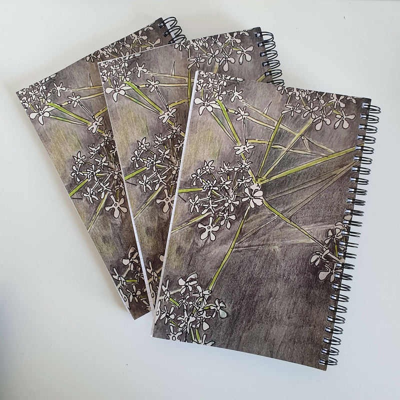 A5 Notebook - 'Umbels 1' - Free P&P