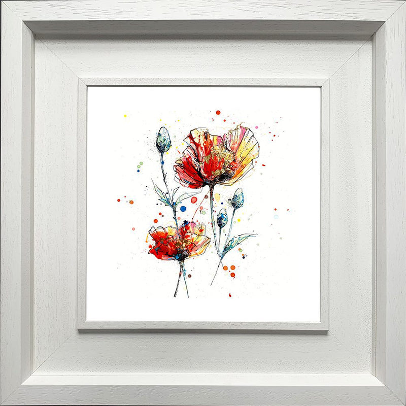 Sunburst - Poppy Print with Size and Framing Options