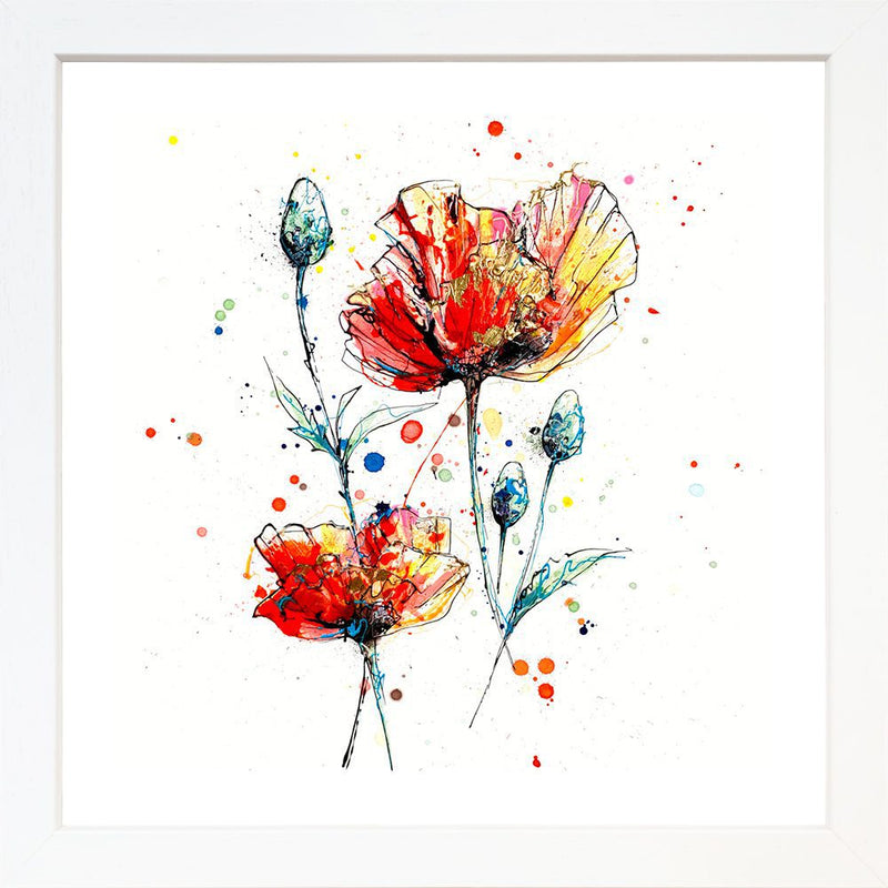 Sunburst - Poppy Print with Size and Framing Options