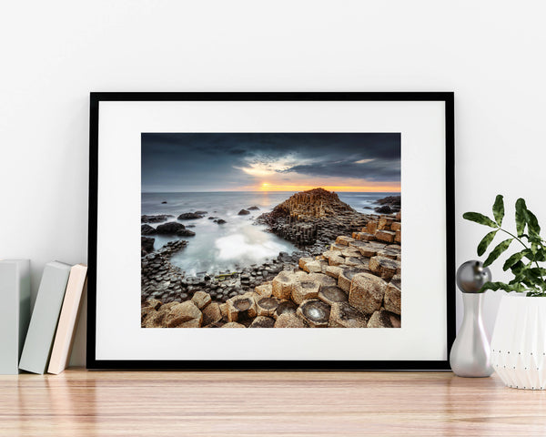 The Giant's Causeway A4 Mounted Print