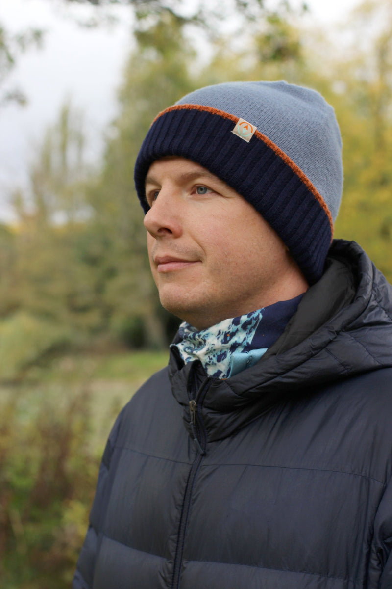 Torr Merino Reversible Beanie - Lough + Dusk