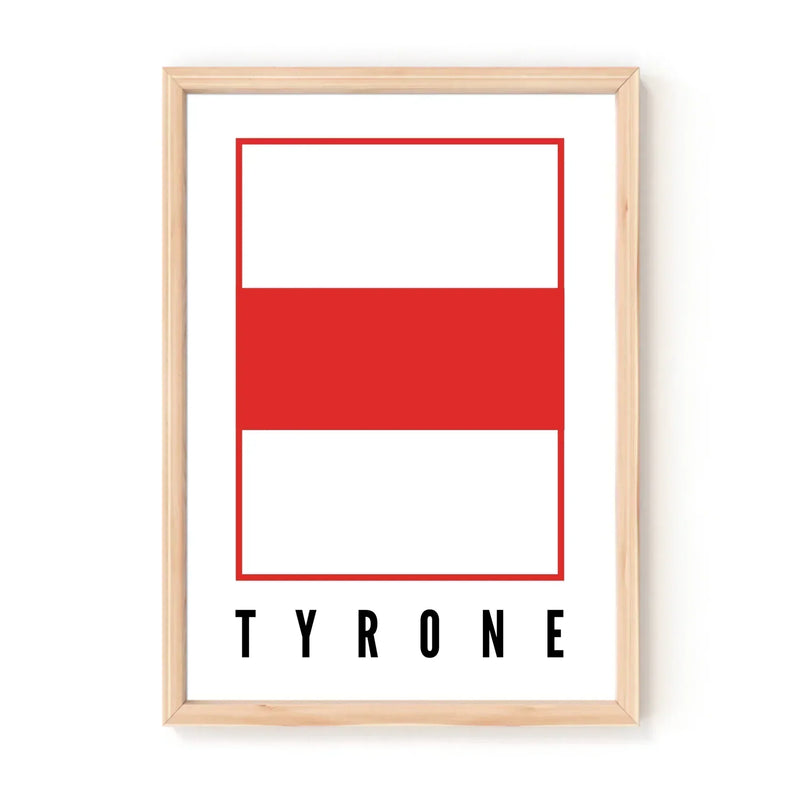 County Tyrone Flag A4 Print | Northern Ireland County Flags | Allster