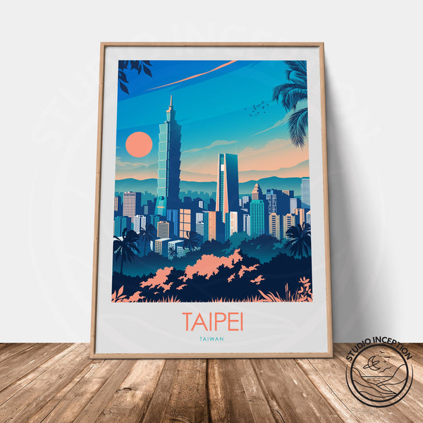 Taipei Minimalist Print