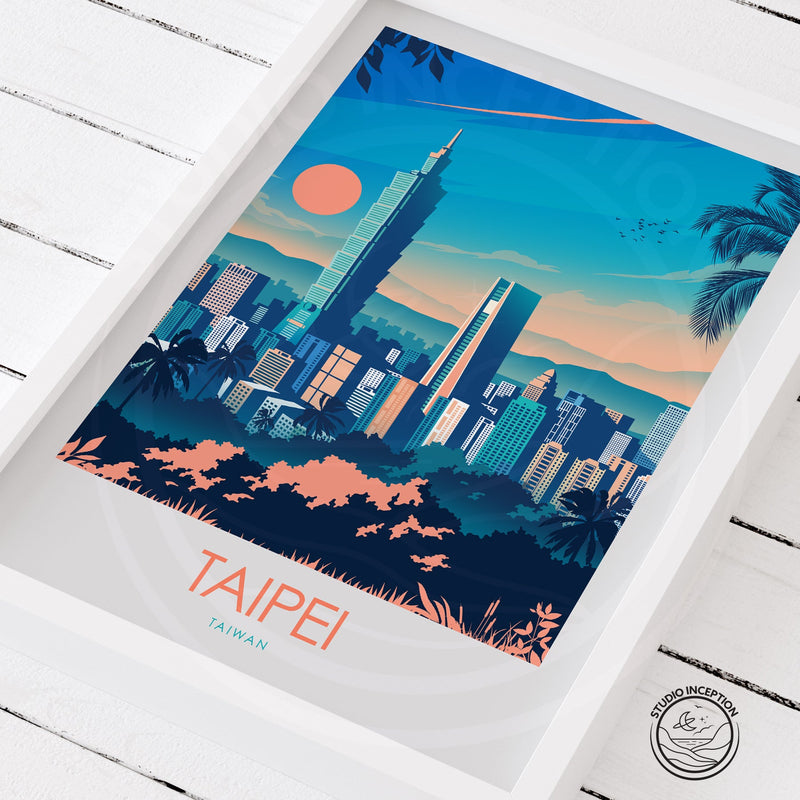 Taipei Minimalist Print