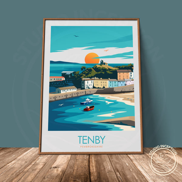 Tenby Minimalist Print