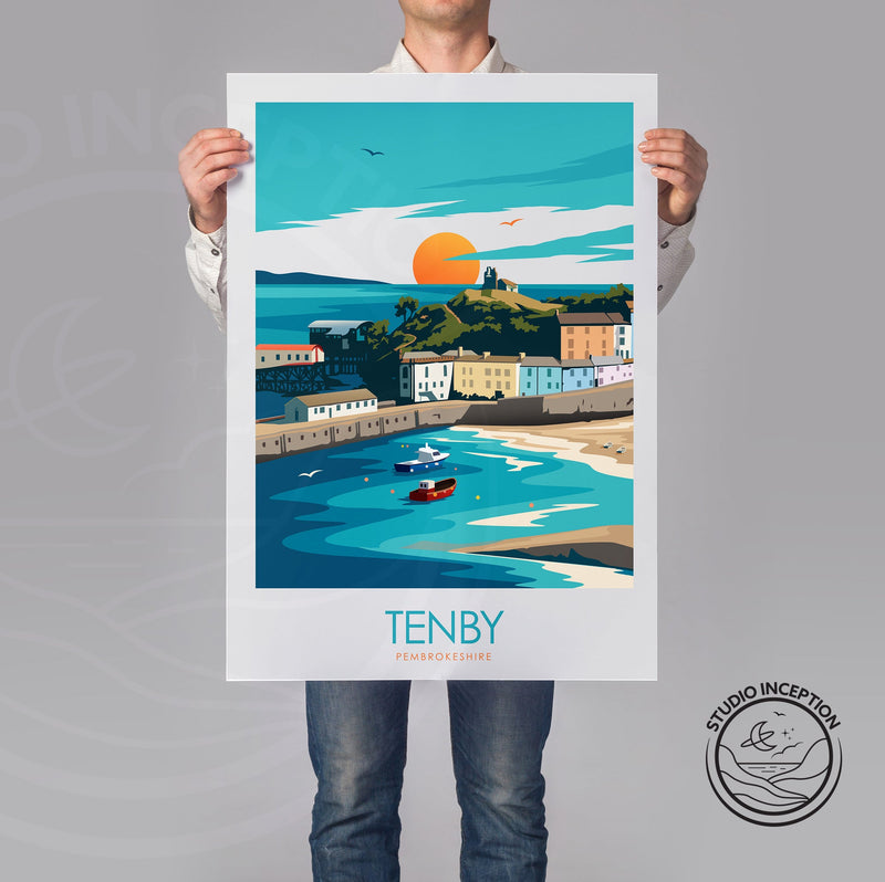 Tenby Minimalist Print