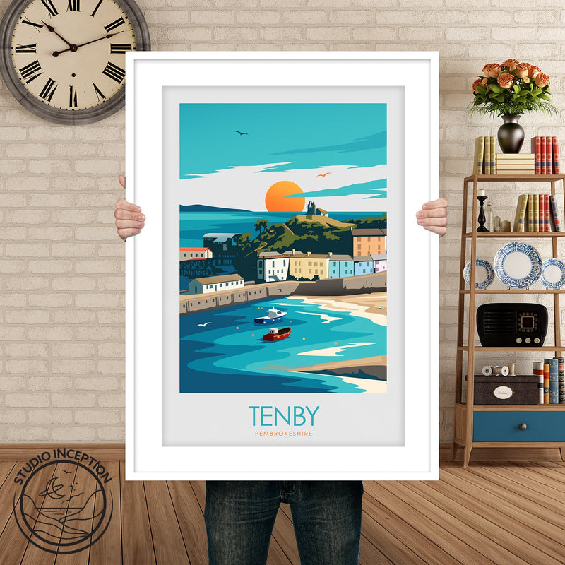 Tenby Minimalist Print