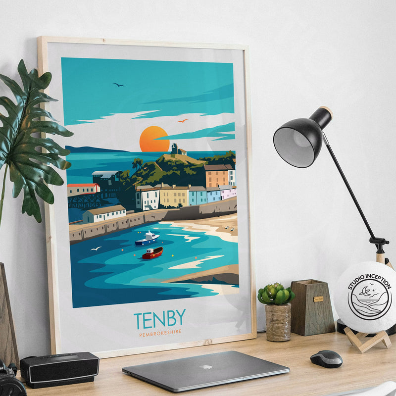 Tenby Minimalist Print