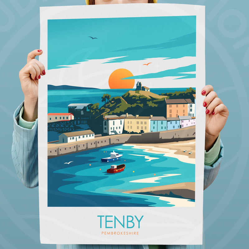 Tenby Minimalist Print