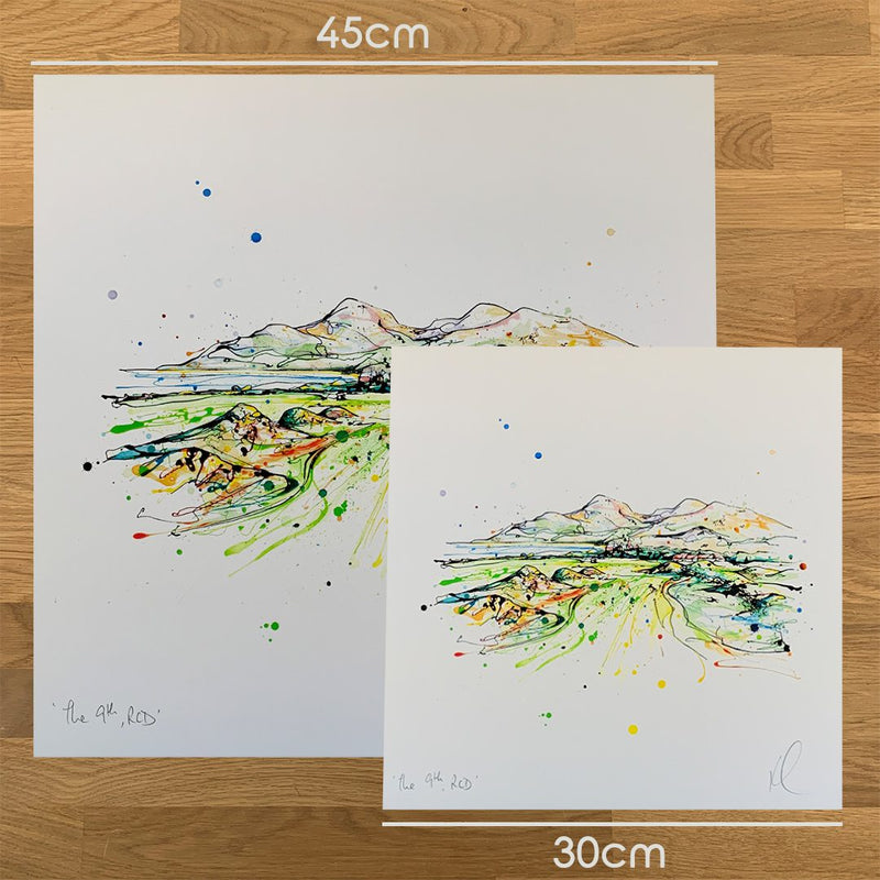 The 9th RCD - Royal County Down Golf Club Print with Size and Presentation Options