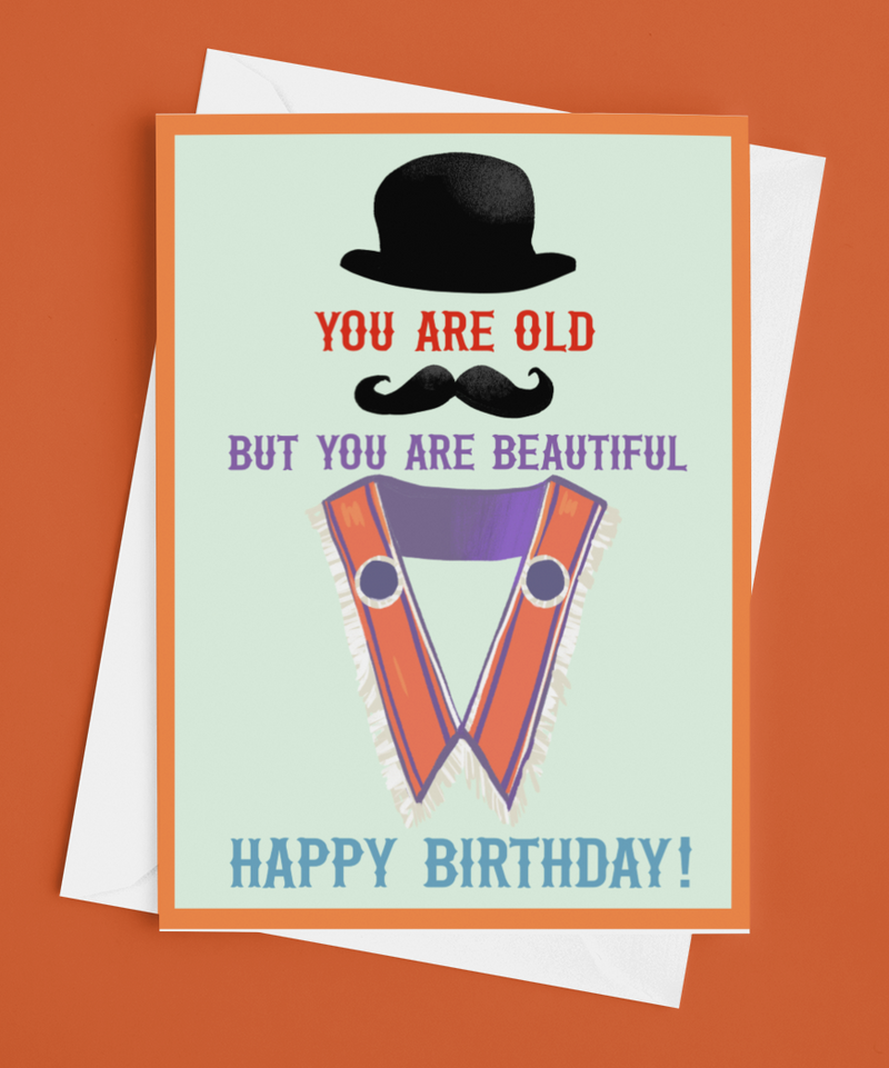 The Sash Protestant Birthday Card