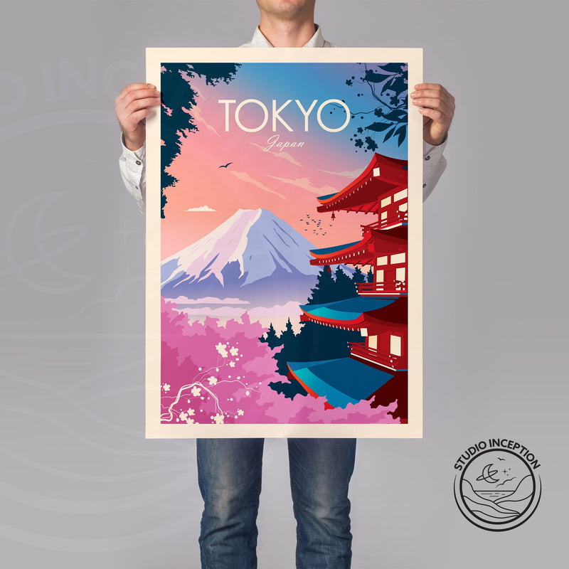 Tokyo Japan Traditional Style Print