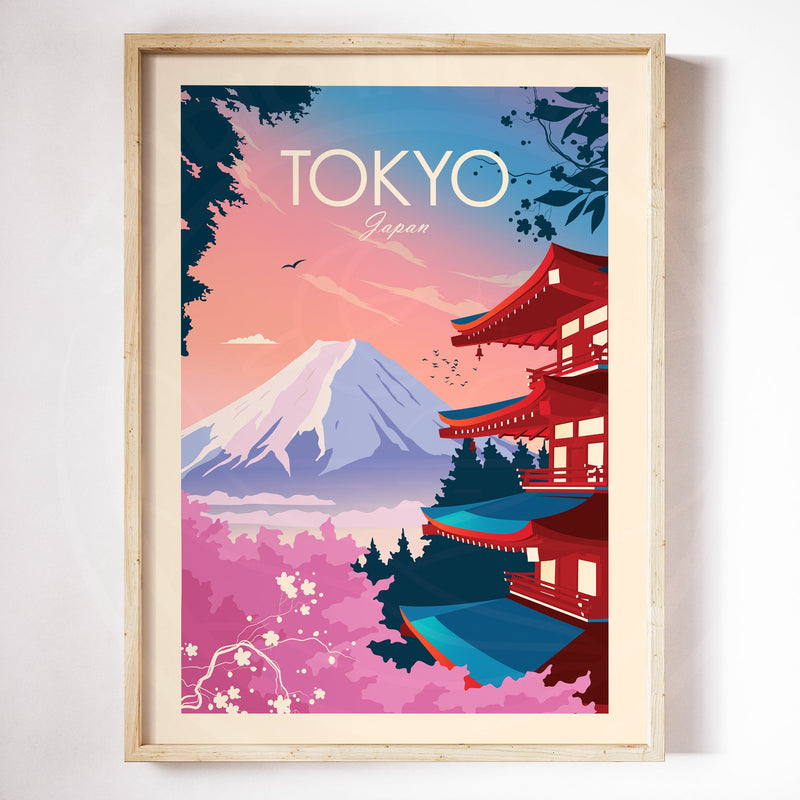 Tokyo Japan Traditional Style Print