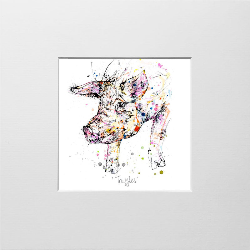 Truffles - Farmyard Pig Print with Size and Presentation Options