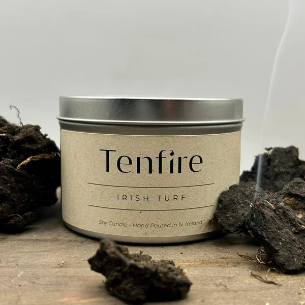 Irish Turf Scent Soy Wax Candle Tin - Tenfire