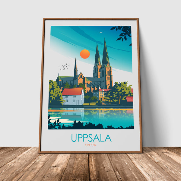 Uppsala Minimalist Print