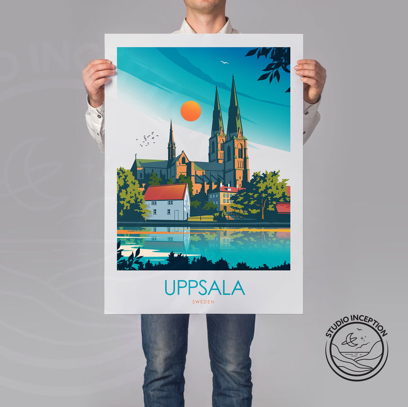 Uppsala Minimalist Print