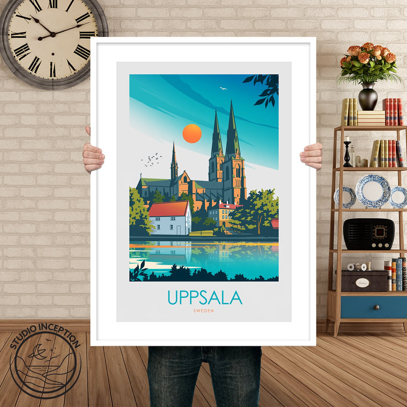 Uppsala Minimalist Print