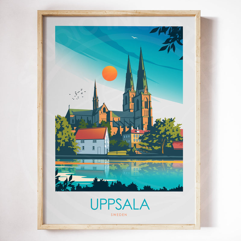 Uppsala Minimalist Print