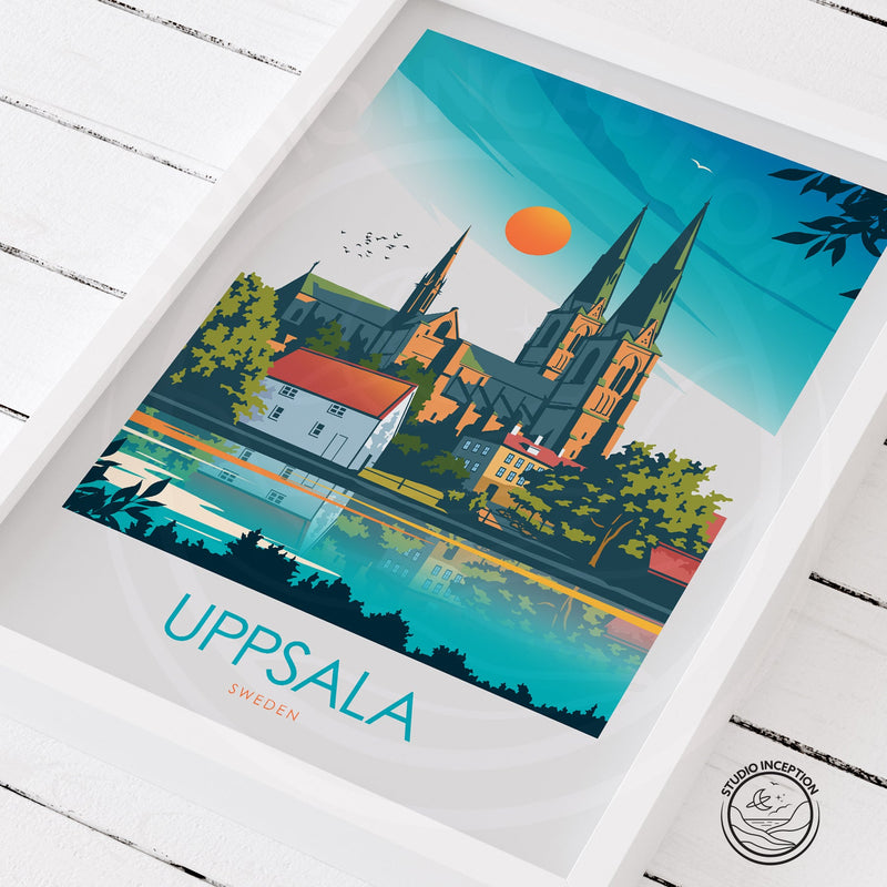 Uppsala Minimalist Print