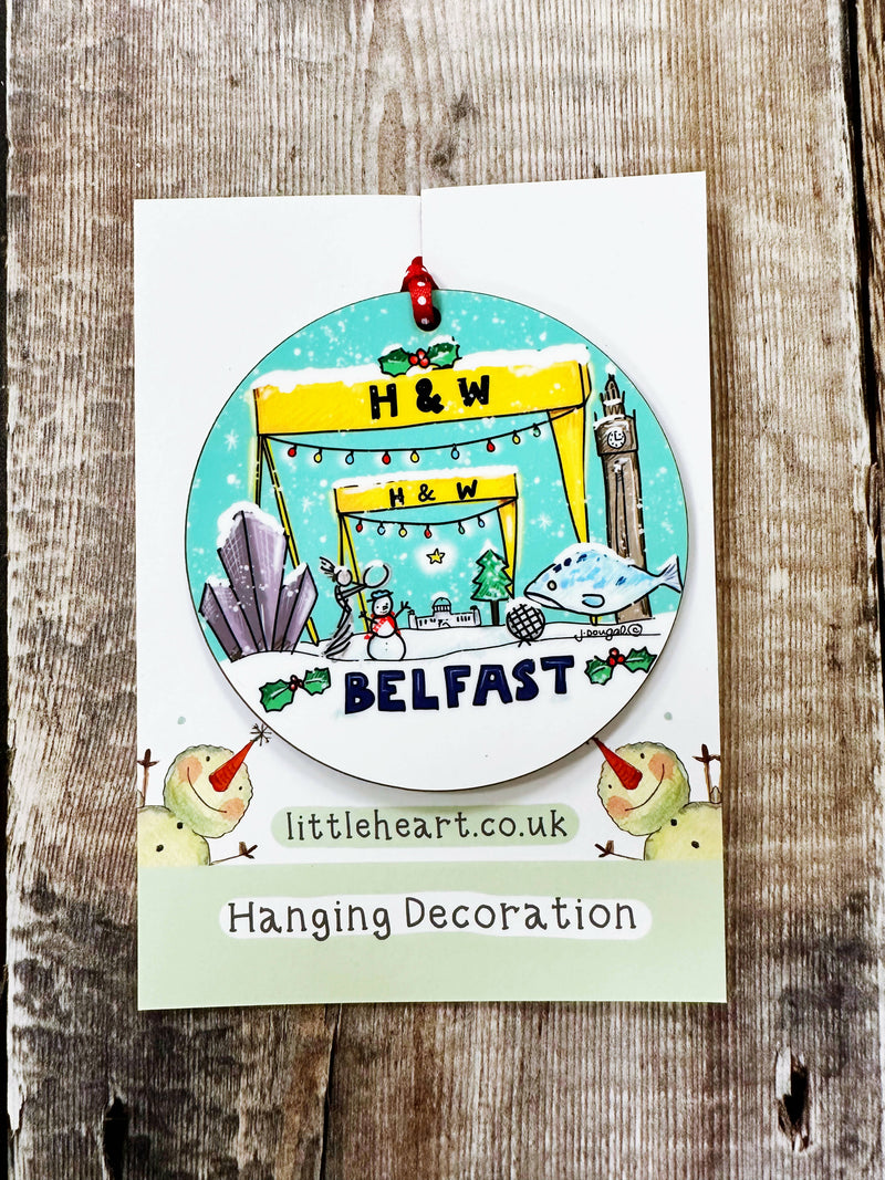 Belfast City Christmas Hanging Decoration