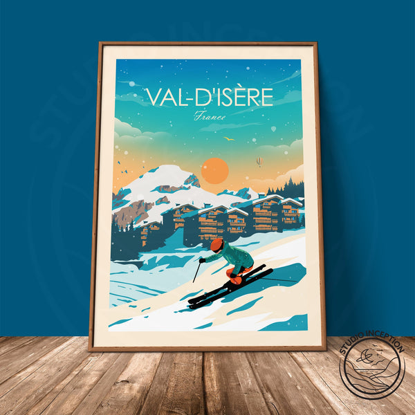 Val-d'Isère Traditional Style Print