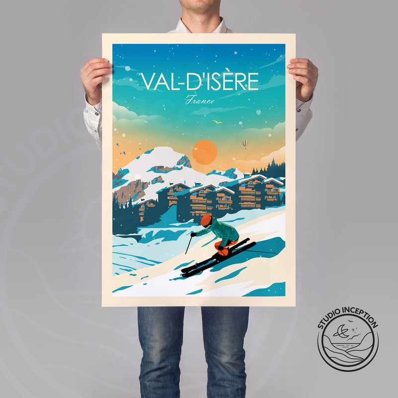 Val-d'Isère Traditional Style Print