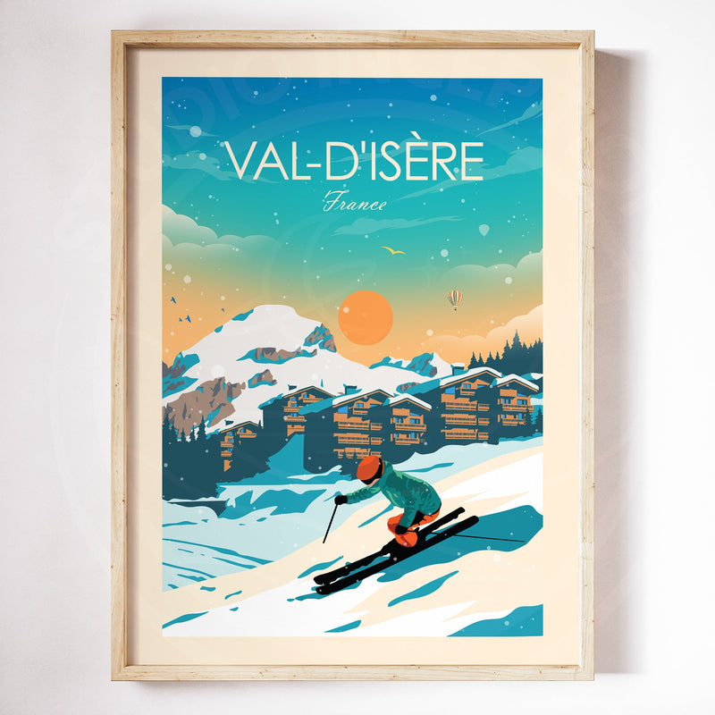 Val-d'Isère Traditional Style Print