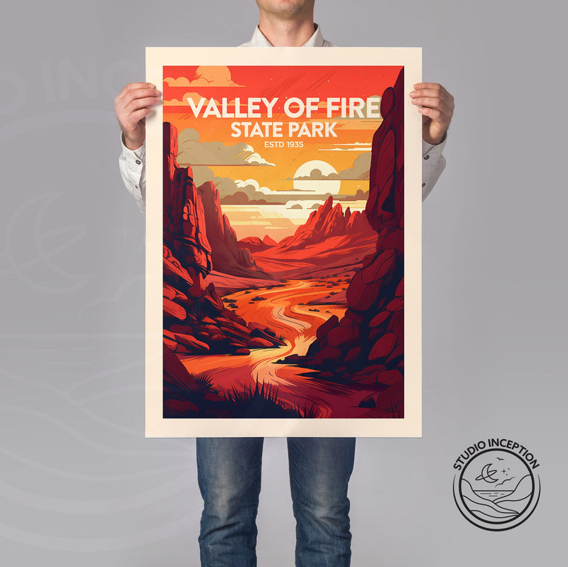 Valley of Fire Traditional Style Print